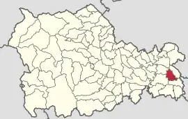 Location in Neamț County