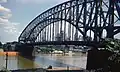 Pittsburgh Point Bridge II, looking north across the Monongahela River, 1951