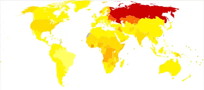 Disability-adjusted life year for poisonings per 100,000 inhabitants in 2004.