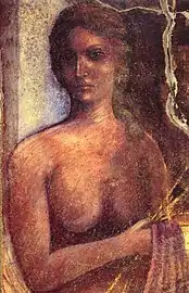 Roman fresco of a maenad from the Casa del Criptoportico in Pompeii.