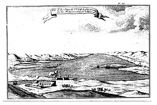 Port St. Louis as established by Bougainville (Dom Pernety, 1769).