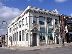 Former bank building on West Street in Port Colborne