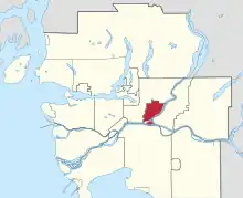 Location of Port Coquitlam in Metro Vancouver