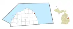 Location within Huron County