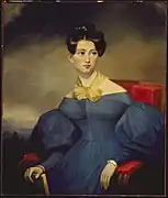 Portrait of Madame Louis-Victor Sicotte, née Marguerite-Emélie Starnes. ca. 1837. Library and Archives Canada.