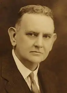 Portrait of man wearing suit