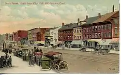 Main Street, looking north "from City Hall", about 1912