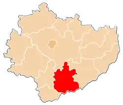 Location within the voivodeship