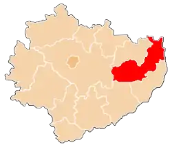 Location within the voivodeship