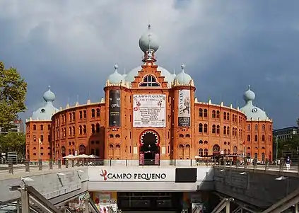 Campo Pequeno bullring in Lisbon, Portugal,1892.