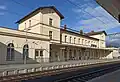 The station building and Platform 1