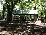 Dining pavilion at Franklin Park in Prairie Village, Kansas.