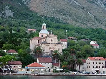 The church of the Nativity of the Blessed Virgin Mary in Prčanj