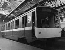 Montreal Metro car in 1967