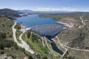 El Atazar Dam on the Lozoya River near Madrid, Spain (2014)