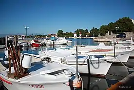 Primorje, a small boat port in Lukoran