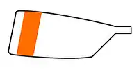 Image showing the rowing club's blade colours