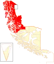 Location in the Magallanes and Antartica Chilena Region