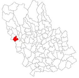 Location in Prahova County