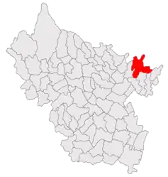 Location in Buzău County