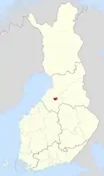 Location of Pulkkila in Finland