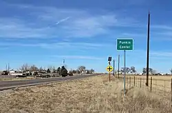 Looking north along State Highway 71 from a point south of its intersection with State Highway 94, November 2021