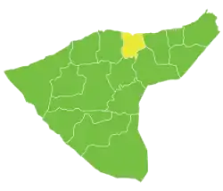 Qamishli Subdistrict in Syria