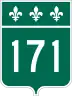 Route 171 marker