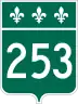 Route 253 marker