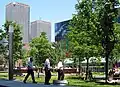 La Place Jean-Paul Riopelle in Quartier international de Montréal, Quebec