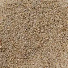 Close-up photograph of sand