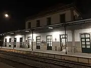 Train station during the night