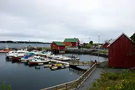 Røssøyvågen on Gossen island, Aukra