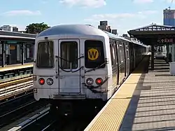 A late 1970s R46 New York City subway car