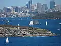 Tall ships sailing near South Head on the second day of the review