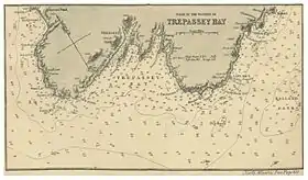 Nautical chart of the Trepassey Bay, 1869