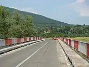 The bridge over the Mureș River, between Sălciva and Zam