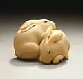 Netsuke with rabbit