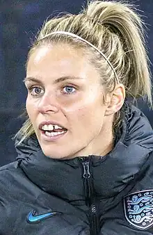 Rachel Daly, professional soccer player for the England national team.