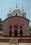 Gobindanagar: Pancha ratna Radha Govinda temple, built in 1682, much renovated, state protected monument.