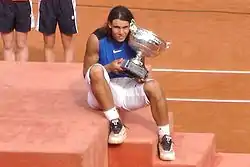 Rafael Nadal at the 2011 French Open