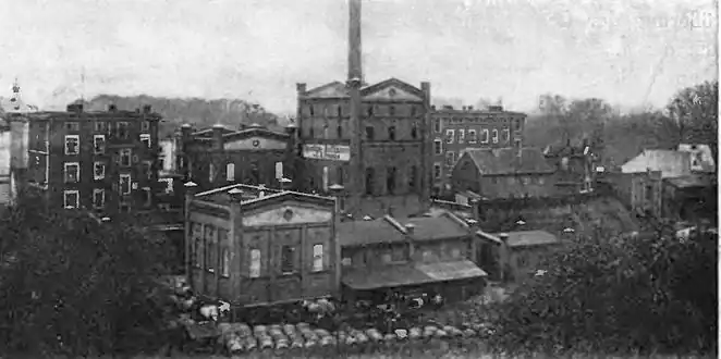 View of Franke's facility ca. 1907