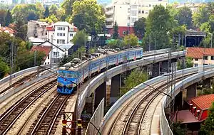 BG Voz on railway bridges in the Belgrade