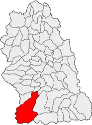 Location in Hunedoara County