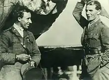  Ray Parer & John McIntosh in front of their battered Airco de Havilland DH.9 on 31 August 1920 at Flemington Racecourse, Melbourne