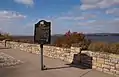 The lookout bay and a 1985 historical marker