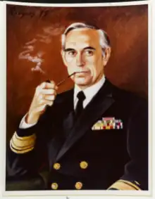 Painting of Rear Admiral Robert H. Wertheim, USN