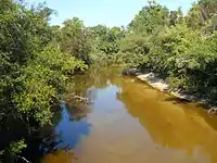 Red Creek, as viewed looking west from MS Highway 15 bridge, 2010.