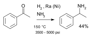 Reductive amination acetophenone ammonia