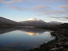 Groban, reflected in Loch a' Bhraoin